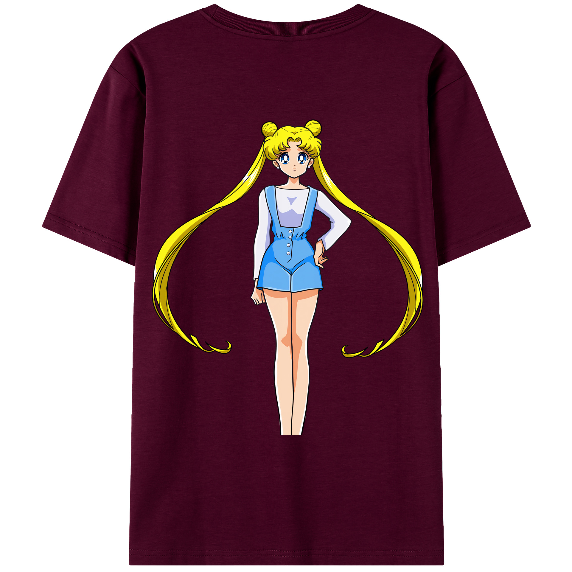 （画像用） 美少女戦士セーラームーン 愛野 美奈子 あいの みなこ Sailor Moon Aino Minako レディース半袖Tシャツ(バックプリント)